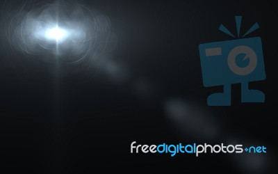 Abstract Lens Flare Light Over Background Stock Image