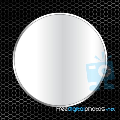 Abstract Metal Texture Background With Frame  Illustration Stock Image