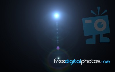 Abstract Modern Laser Light On Black Background Stock Image