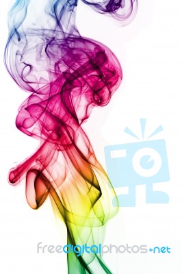Abstract  Of Colorful Smoke Stock Photo