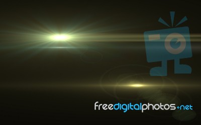 Abstract Of Sun With Flare. Natural Background With Lights And Sunshine Wallpaper Stock Image