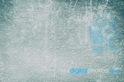 Abstract Old Blue Grunge Cement Wall, Textured Background Stock Photo