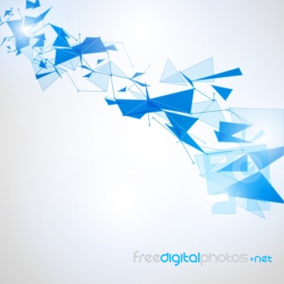 Abstract Polygonal Space Low Poly Background Stock Image