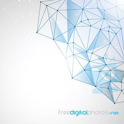 Abstract Polygonal Space Low Poly Background Stock Image