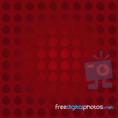 Abstract Red Christmas Ball  Background Stock Image