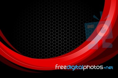Abstract Red Curved Concepts Stock Image