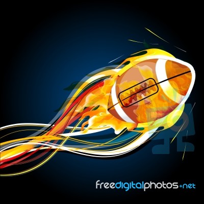 Abstract Rugby Ball Stock Image