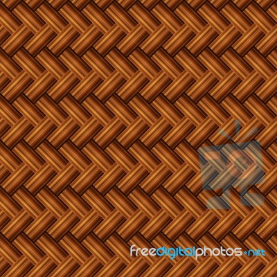 Abstract Seamless Brown Bamboo Mat Texture Stock Image