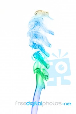 Abstract Smoke Isolated On White Background Stock Photo