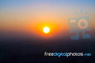Abstract Sunset Stock Photo