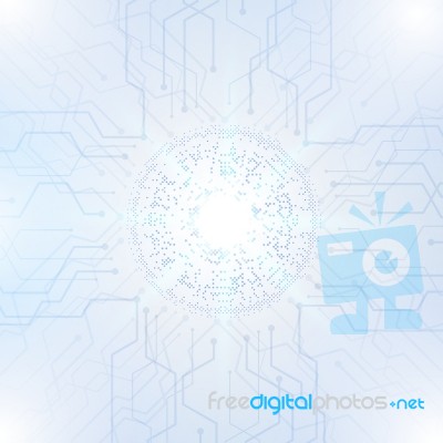 Abstract Technological Background Stock Image