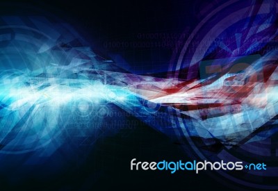 Abstract Technology Background Stock Image