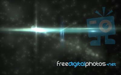 Abstract Vertical Lens Flare Light Over Black Background Blue Nature Flare In Space.wonder Nature Light Stock Image