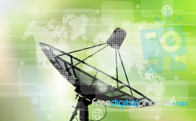 Abstract World Technology Background Stock Image