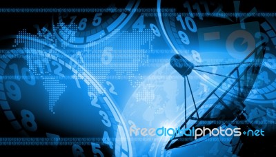 Abstract World Technology Background Stock Image