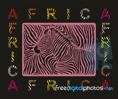 Abstract Zebra Skin Color Texture Background Stock Image