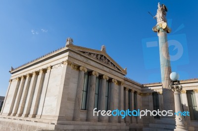 Academy Of Athens Stock Photo