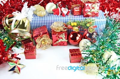 Accessory Decorations In Christmas Or New Year Stock Photo