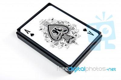 Ace Of Spades Stock Photo