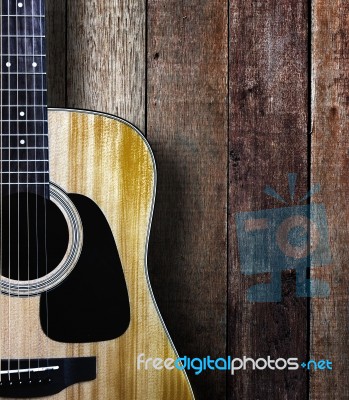 Acoustic Guitar Stock Photo