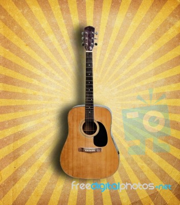 Acoustic Guitar Stock Photo