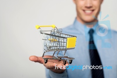 Add To Cart, E-commerce Concept Stock Photo