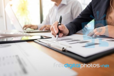 Administrator Business Man Financial Inspector And Secretary Mak… Stock Photo