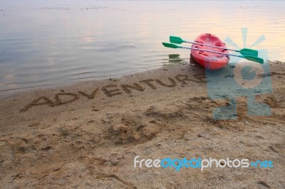 Adventure Boat Stock Photo