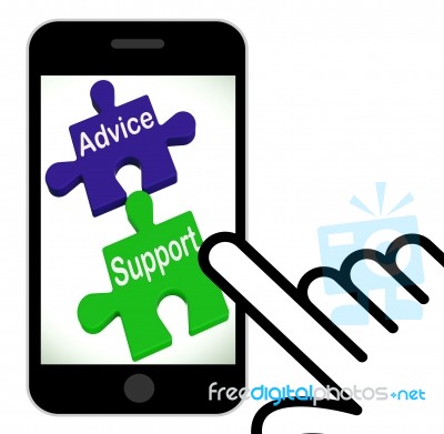 Advice Support Puzzle Displays Help Assistance And Faq Stock Image