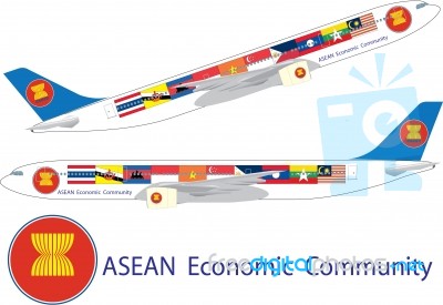 Aec Flag Stock Image