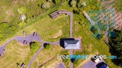 Aerial View Of A Park Stock Photo