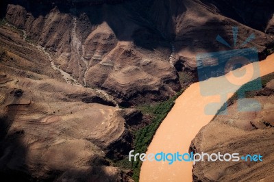 Aerial View Of The Grand Canyon Stock Photo