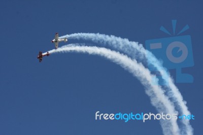 Aerobatics Stock Photo