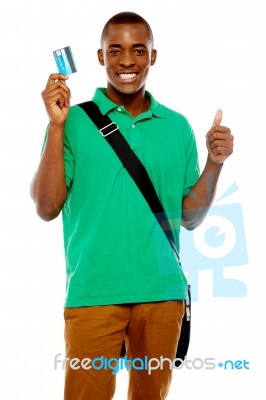 African Male Showing Thumb Up Stock Photo