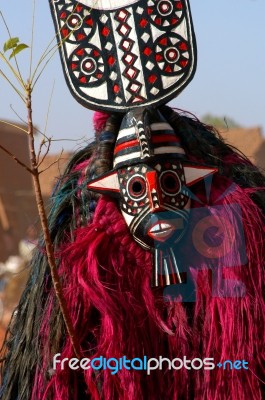 African Mask Stock Photo