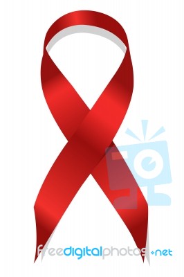 AIDS Awareness Ribbon Stock Image