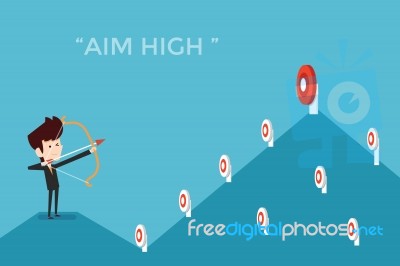 Aim High Stock Image