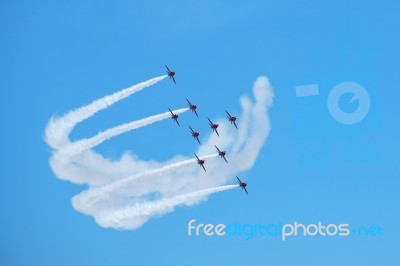 Airbourne Airshow At Eastbourne 2014 Stock Photo
