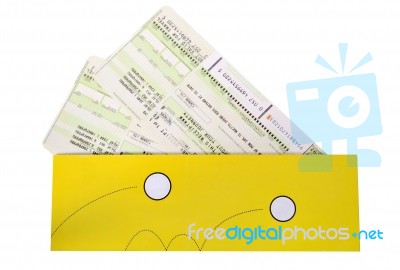 Airline Tickets Stock Photo