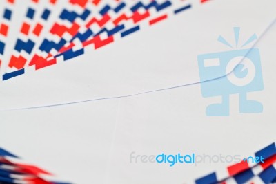 Airmail Envelope Stock Photo