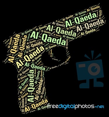 Al-qaeda Word Represents Freedom Fighter And Anarchist Stock Image