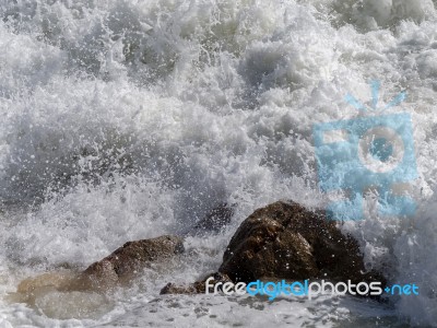Albufeira, Southern Algarve/portugal - March 10 : View Of The Se… Stock Photo