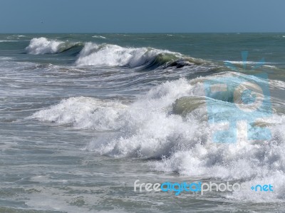 Albufeira, Southern Algarve/portugal - March 10 : View Of The Se… Stock Photo