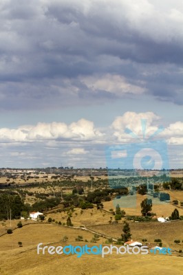 Alentejo Landscape Stock Photo