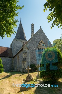 Alfriston, Sussex/uk - July 23 : View Of St Andrew's Church In A… Stock Photo