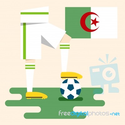 Algeria National Soccer Kits Stock Image