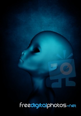 Alien,3d Illustration Concept Background Stock Image Alien,3d Illustration Concept Background Stock Image