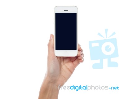All New Mobile Handset Is Out For Sale Stock Photo