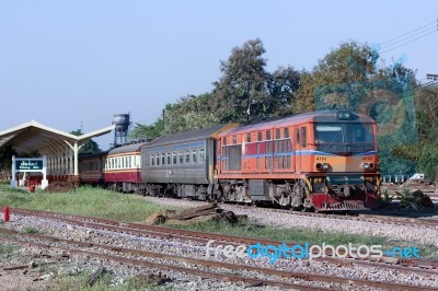 Alsthom Diesel Locomotive Stock Photo