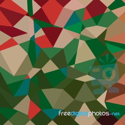 Amazon Green Abstract Low Polygon Background Stock Image